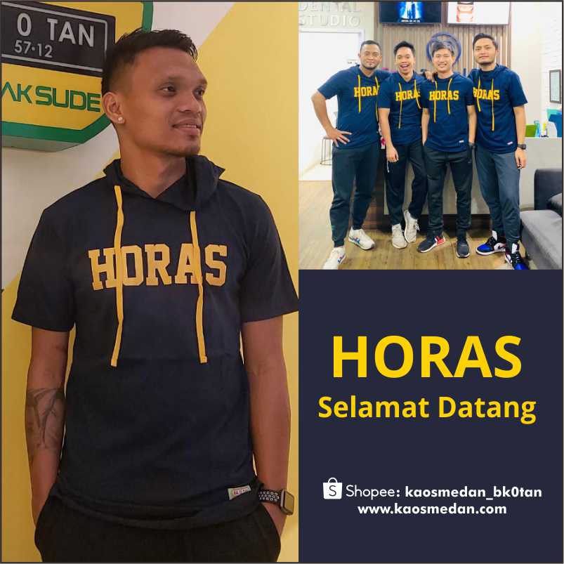 Kaos Medan Hoodie Kaos Horas (Hoodie Horas)