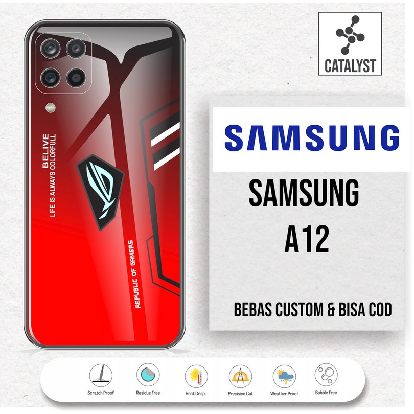 (Buy 1 Get 2) Garskin Skin SAMSUNG A12 / / Protector - KODE -84HS Bisa Custom - Sticker Case