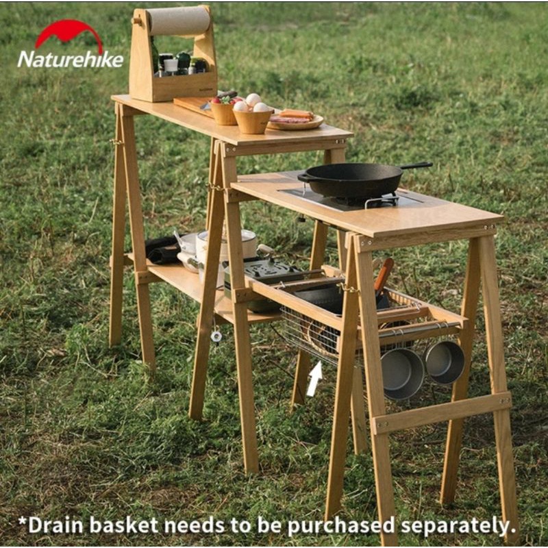 MEJA LIPAT MEMASAK CAMPING ALL IN 1 NATUREHIKE NH21JU006