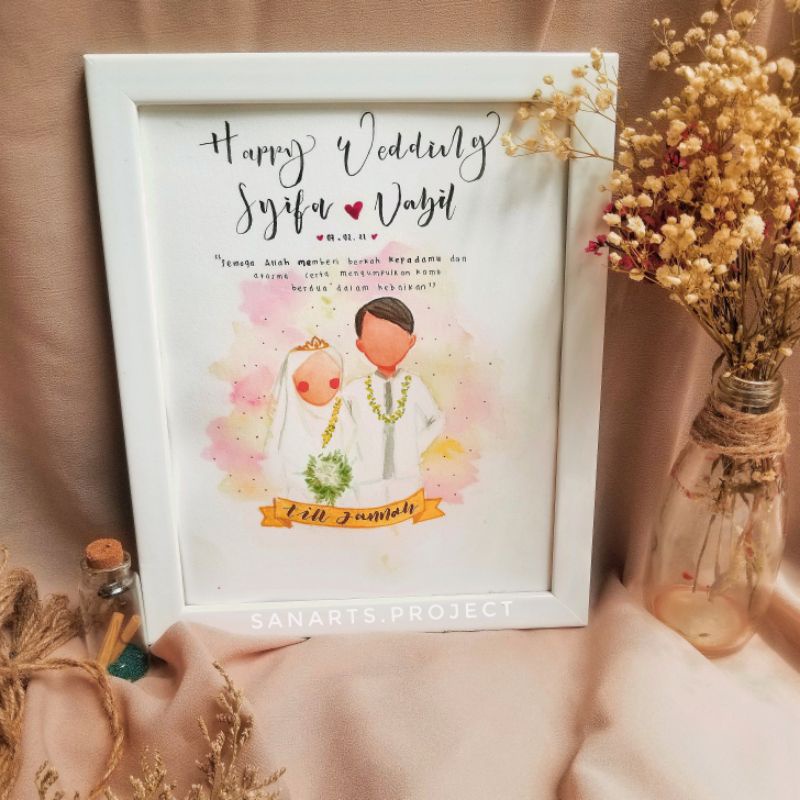 

Watercolor Lettering (Wedding Gift)