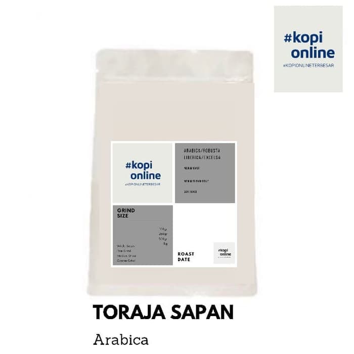 

Toraja Sapan 250gr/Kopi/Coffee/Arabica - biji