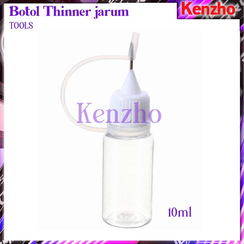 Botol Thinner jarum tetes Plastik 10ml