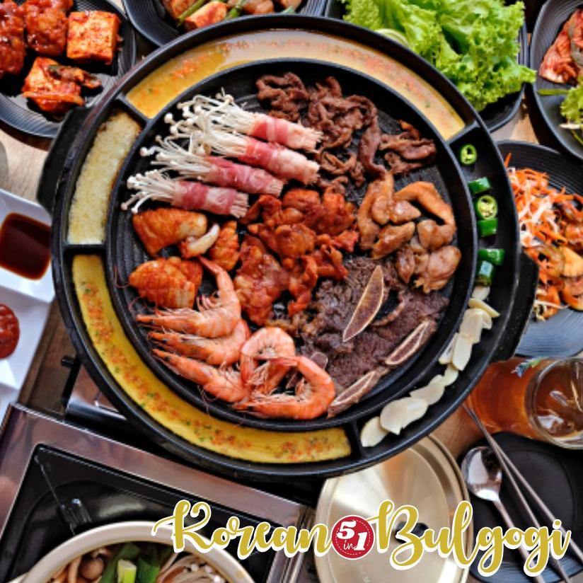 ✴ Bulgogi Pan 5 in 1 Alat Pemanggang 36cm PANCI BAKAR BAKAR Panggang Steak Grill happy call ★