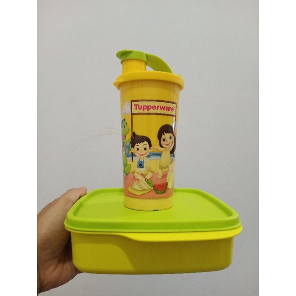Paket Bekal dan Botol Minum Anak TK/Paud Tupperware