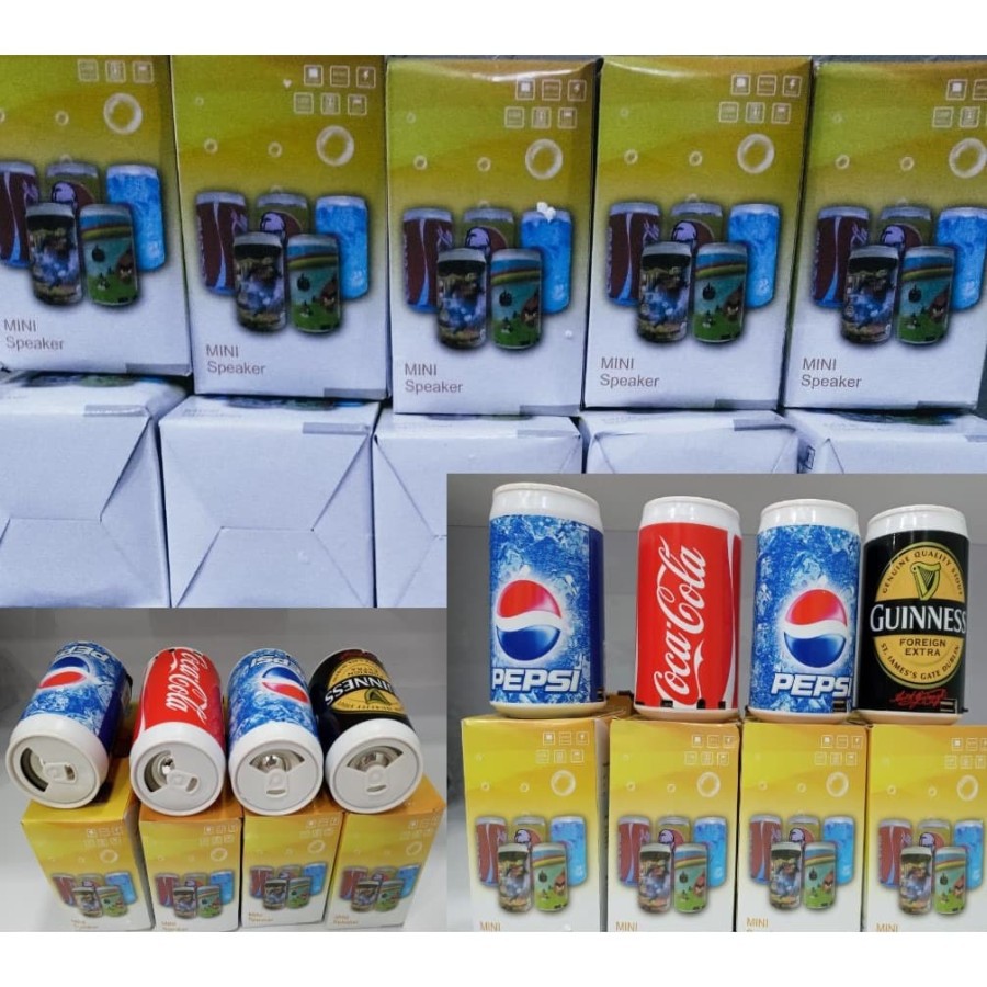 Speaker Kaleng Minuman Mp3 FM Radio Usb Memory