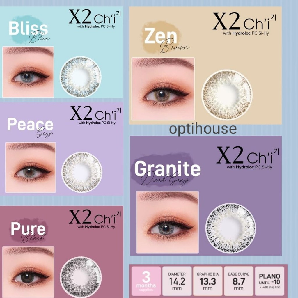 Softlens Warna Minus X2 Chi Premium Quality By Exoticon