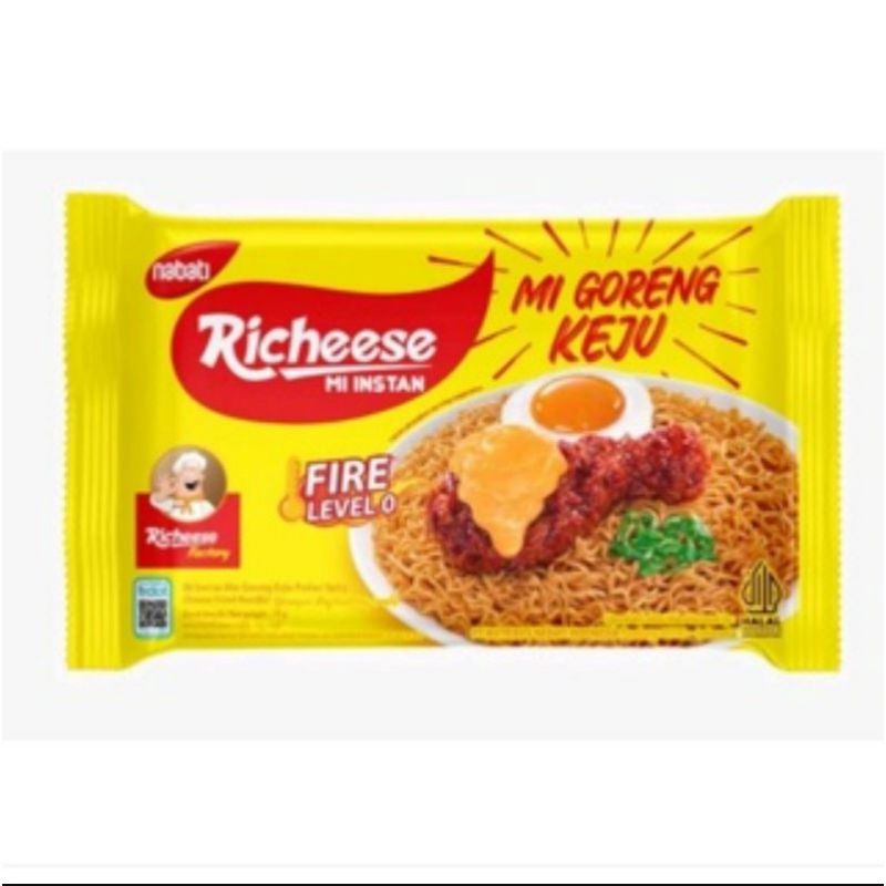 

Mie Richeese Nabati Goreng Keju Level 0