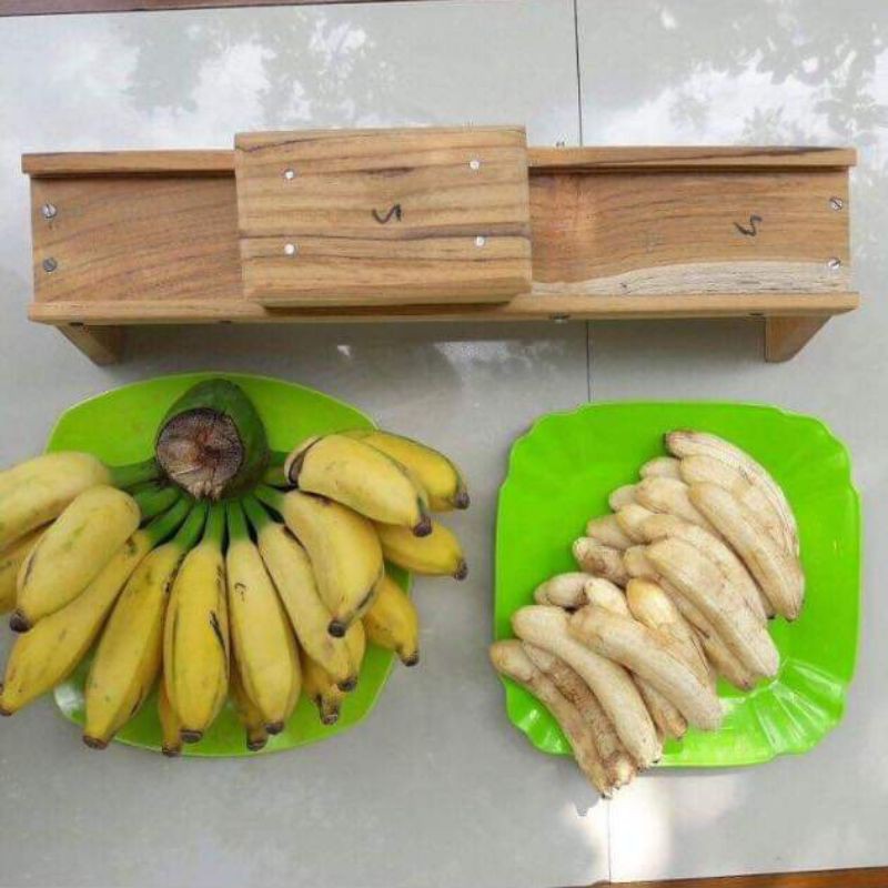 ALAT PEMOTONG KERIPIK/PENGIRIS SERBAGUNA/pemotong bawang merah/pemotong kentang kayu jati/pengiris k