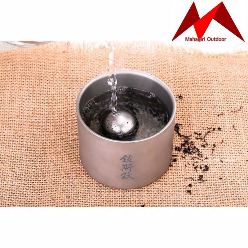 Keith titanium Mi3920 saringan teh egg shaped tea stainer infuser ngopi