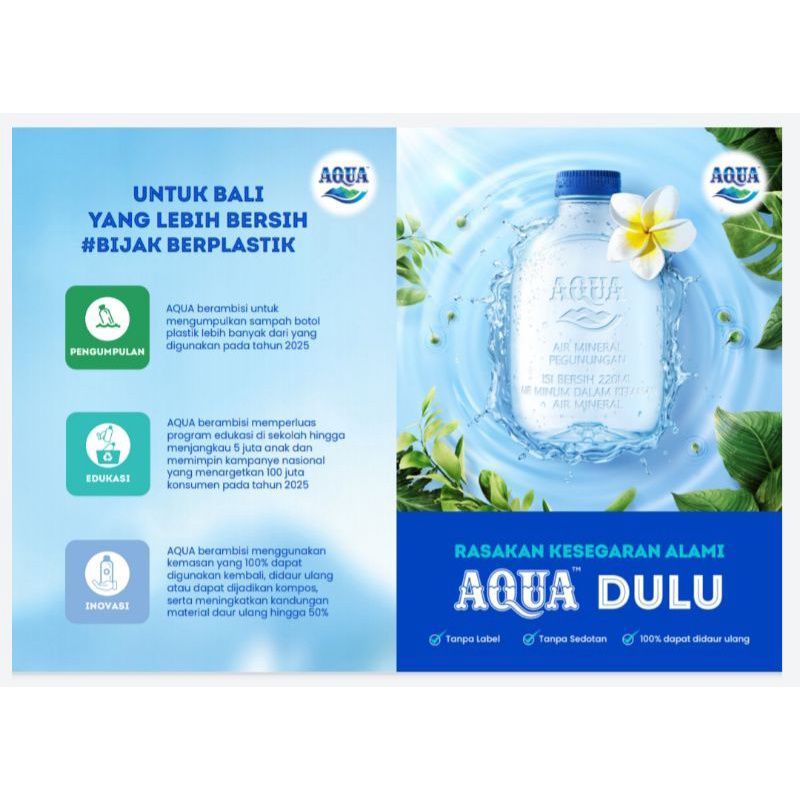 Jual Aqua Botol 220 Ml Kemasan Isi 24 Botol Indonesiashopee Indonesia 4917