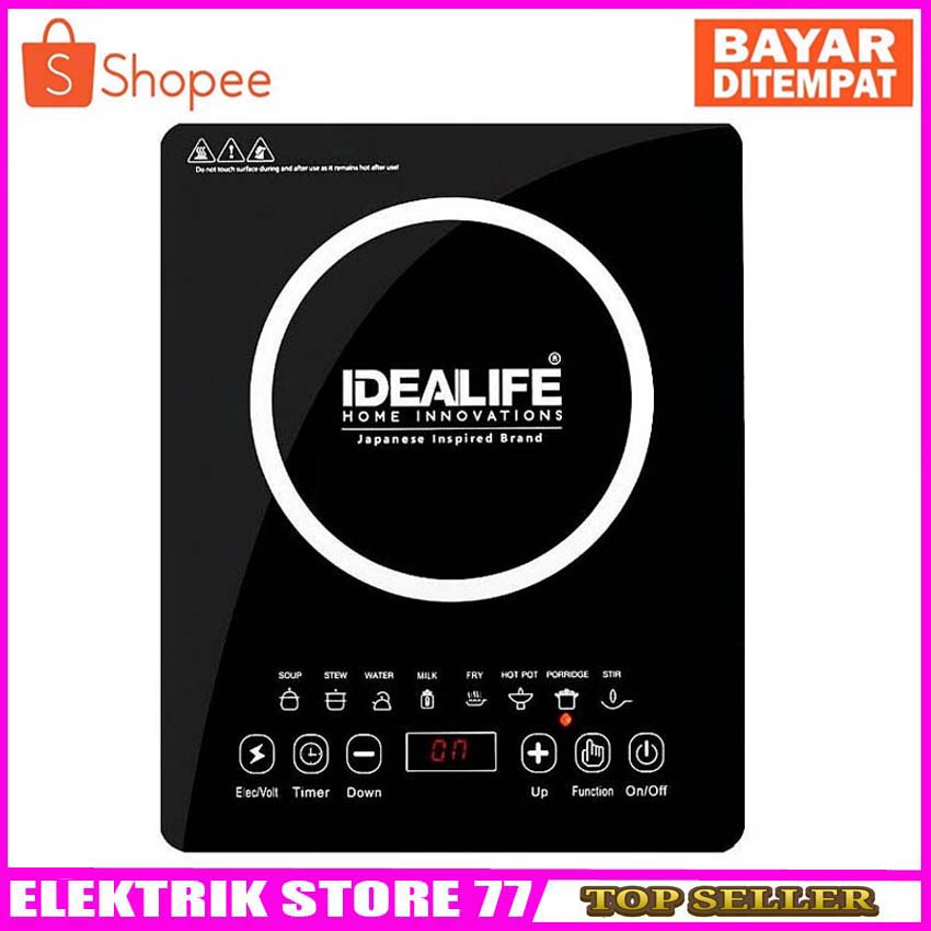 Induction Cooker - Kompor Listrik Induksi 1 Tungku Idealife (IL-201) Berkualitas