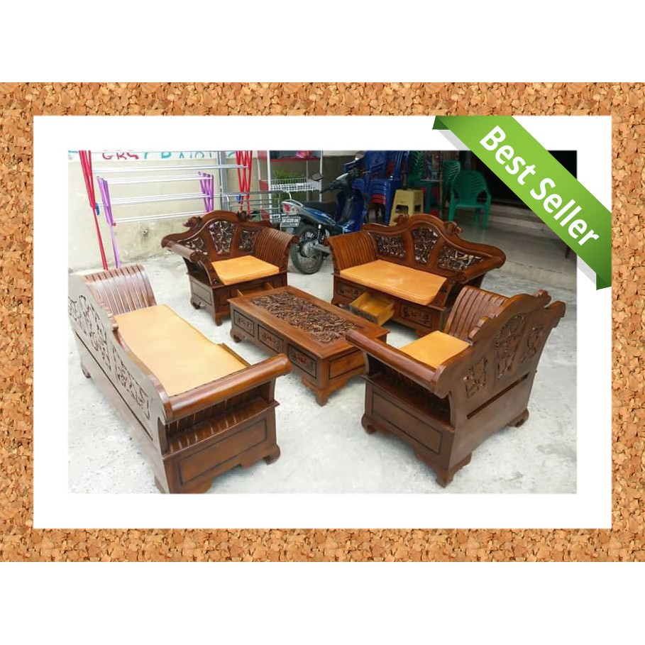 KURSI TAMU UKIR, KURSI TAMU JATI, KURSI TAMU UKIRAN KAYU JATI, KURSI TAMU UKIR MADURA