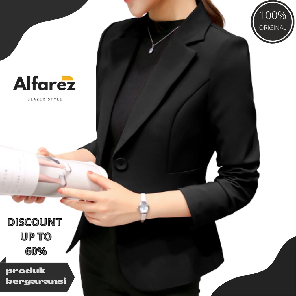 Jas Wanita Hitam / Jas wanita / Jas Kantor Wanita Formal