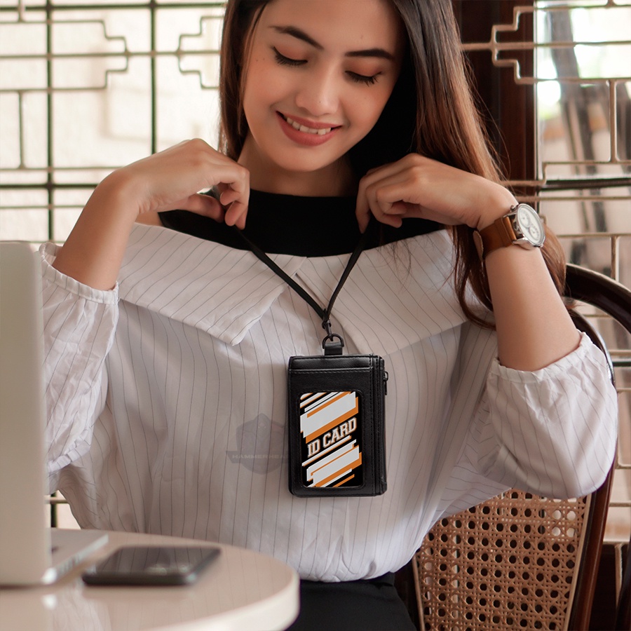 

LANYARD / CARD HOLDER / DOMPET KARTU / NAME TAG KULIT PU / NAME TAG ZIPPER / 8 SLOT KARTU / SOUVENIR KANTOR