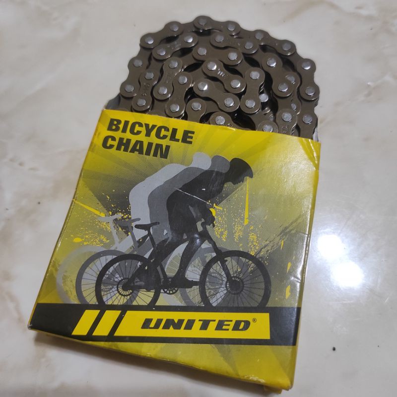 CHAIN UNITED RT181 UNTUK 5 6 ATAU 7 SPEED 116L RANTAI SEPEDA 116 LINKS