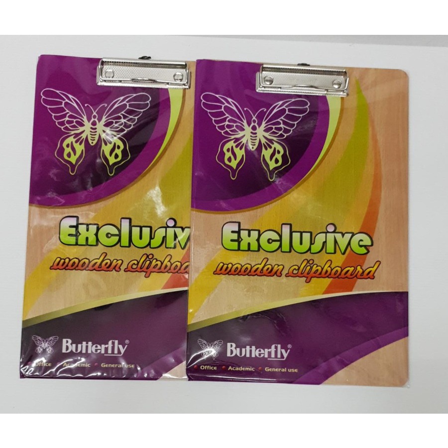 

CLIP BOARD BUTTERFLY WOODEN EXCLUSIVE FOLIO | PAPAN JALAN