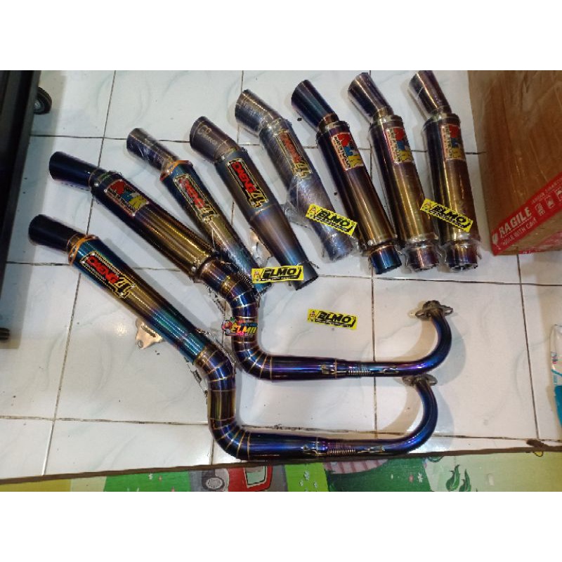 Knalpot racing daeng4 sai daeng nlk noo lamlukka daeng conical inlet 50-51mm 200cc mio carb nouvo