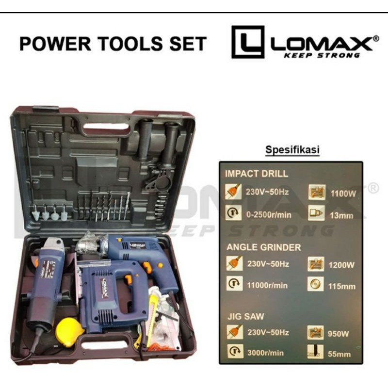 Paket Mesin Tukang Jigsaw Bor Gerinda Promo