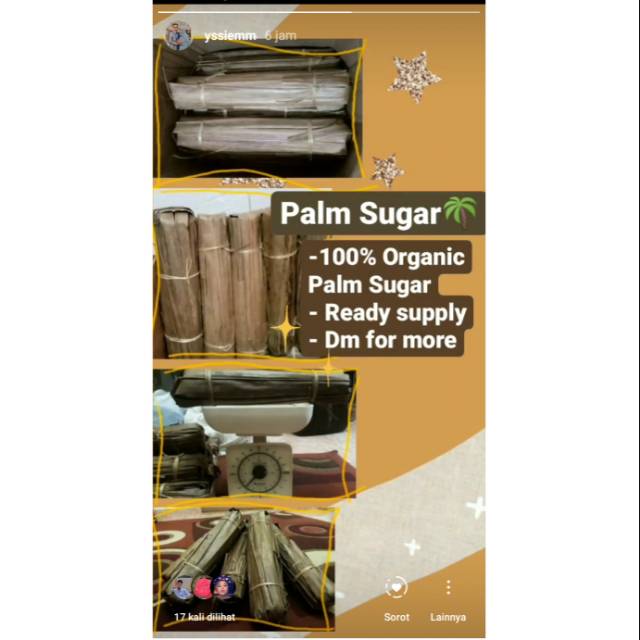 

PURE ORGANIC PALM SUGAR (GULA AREN)