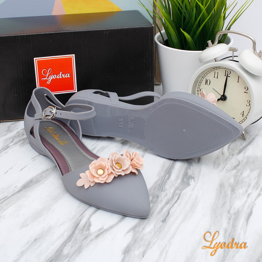 Yodra / Lyodra Mckenna Flat Jelly Shoes Import LDR215 Real Pict