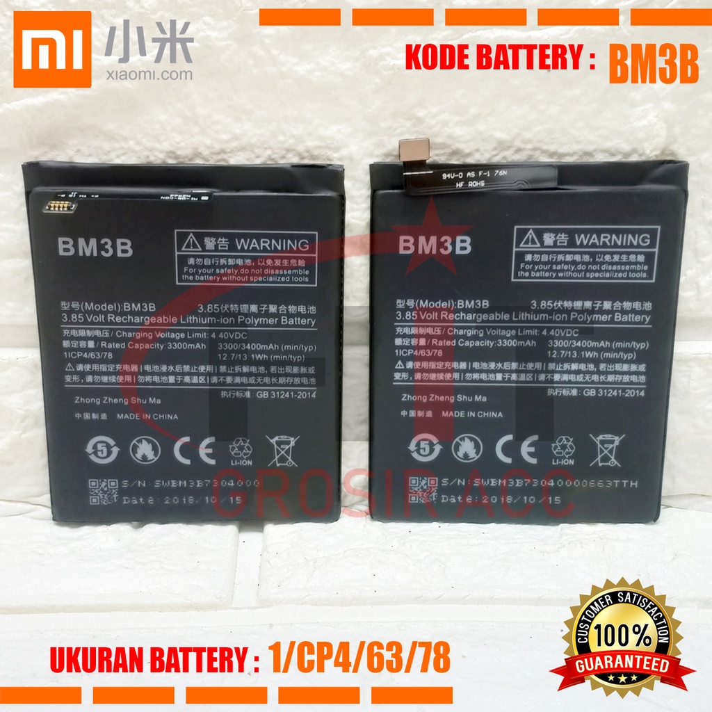 Baterai Battery Xiaomi BM3B / MI MIX2 Original