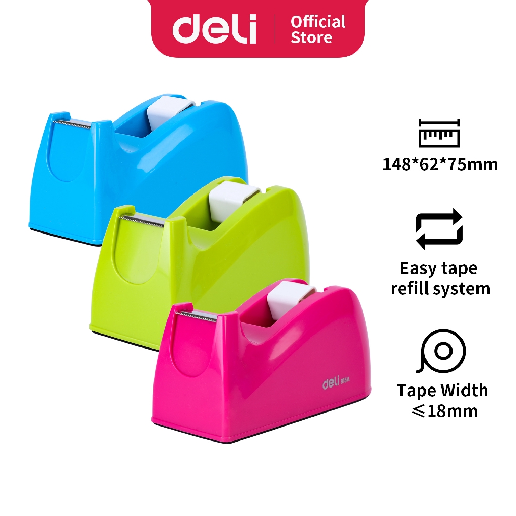 

Deli Tape Dispenser mudah memotong non-slip mudah untuk penggunaan satu tangan E815A