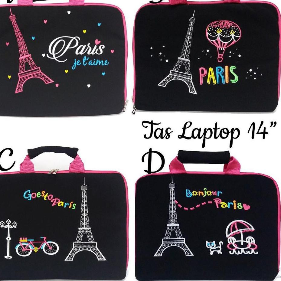 

BE7I Tas Lapt Suede Note book Notebook 14 " in Inch Paris Karakter K5бY