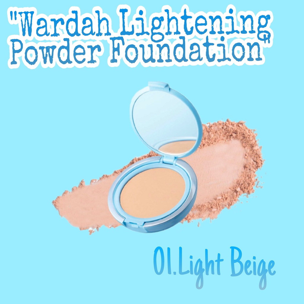 Wardah Lightening Powder Foundation Lighte Feel Fullsize / Refill (GROSIR)