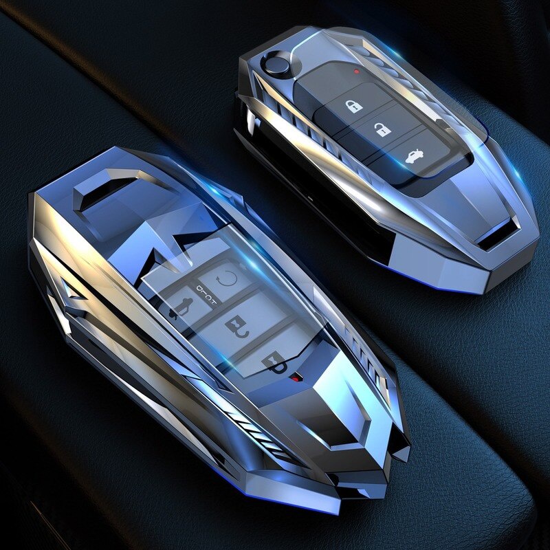 1 Set Case Kunci Remote Mobil Bahan Zinc Alloy Untuk Honda Civic Accord CRV HR-V Brio BRV City Odyssey