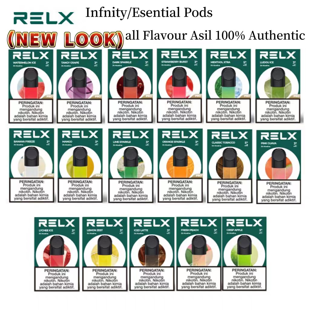 [RELX Pod] RELX Infinity Pod Pro - All Flavours∣1 Pack Isi 1 Pod ∣ Asil 100% Authentic