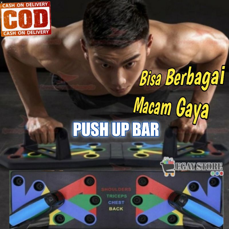 PUSH UP BAR BOARD PORTABLE ALAT FITNESS WORKOUT SPEED PAPAN BANTU OLAHRAGA GYM PUS UP DI RUMAH KUALITAS BAGUS KUAT