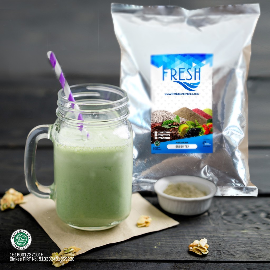 

BUBUK MINUMAN RASA GREEN TEA MATCHA FRESH POWDER DRINK 1 KG