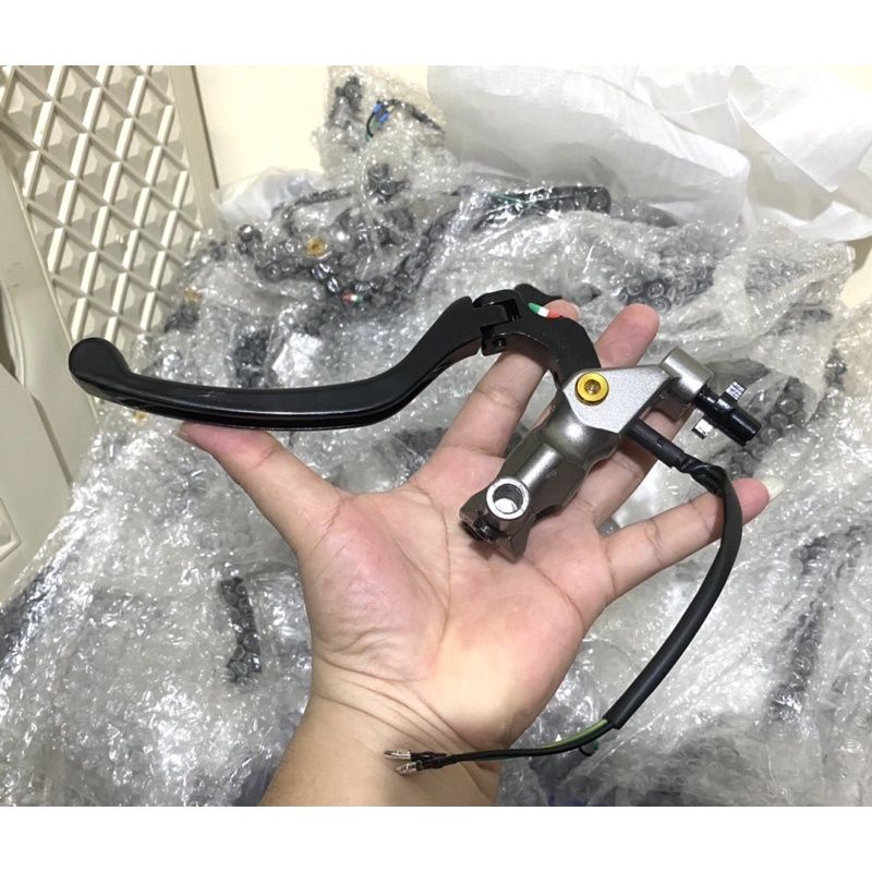 Handle kiri brembo izumi lengkap switch rem dan dudukan spion handle rem/kopling