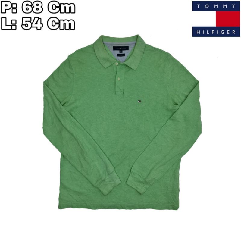 B13 Kaos Tebal Baselayer Inner Polo Shirt Hiking Pendaki Gunung TOMMY HILFIGER Original