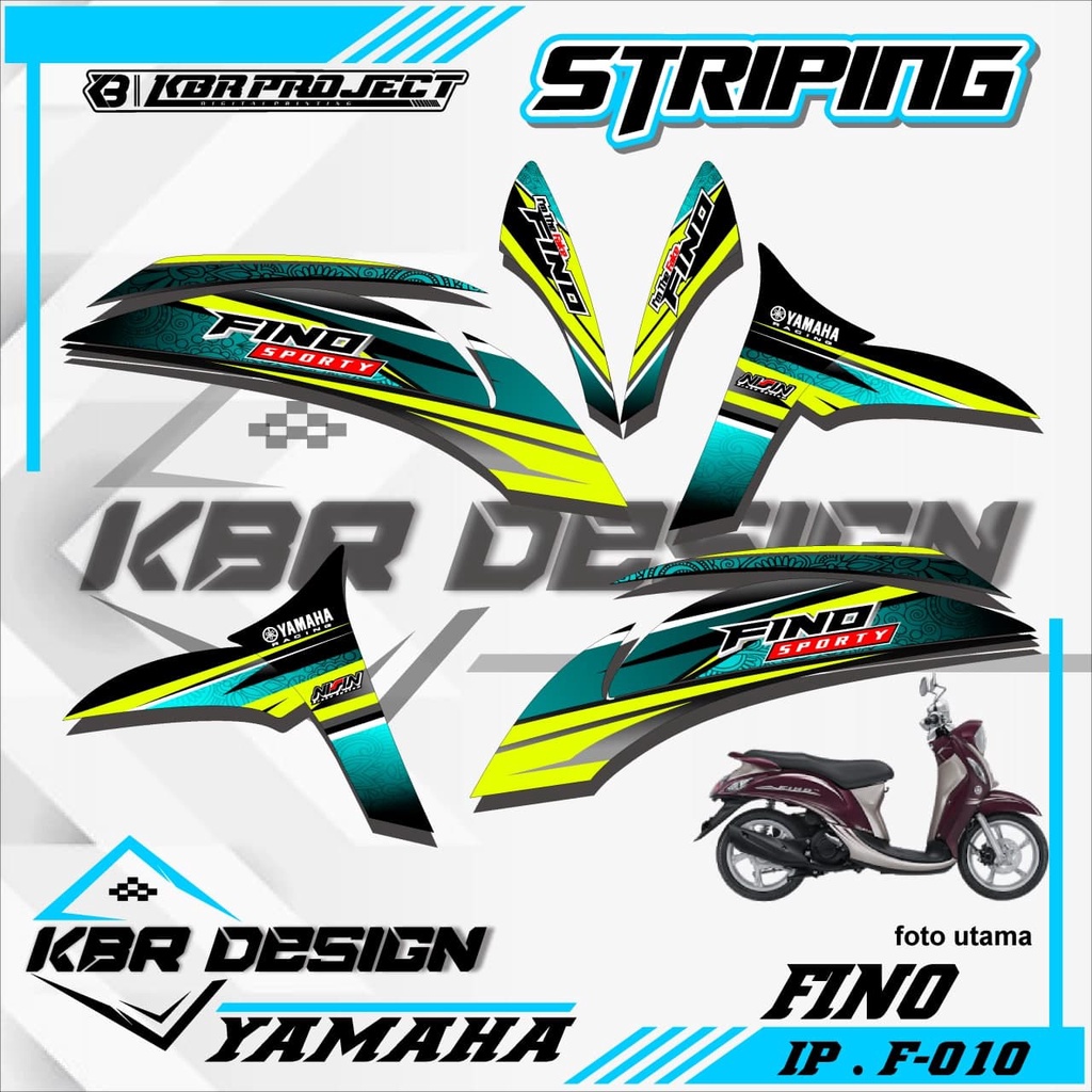 (COD) STICKER STRIPING FINO - STICKER STRIPING MOTOR FINO.10