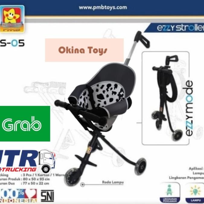 Stroller Ezzy Micro Trike S05 Dorongan Anak 2-6 Tahun Roda 3 Free Jok