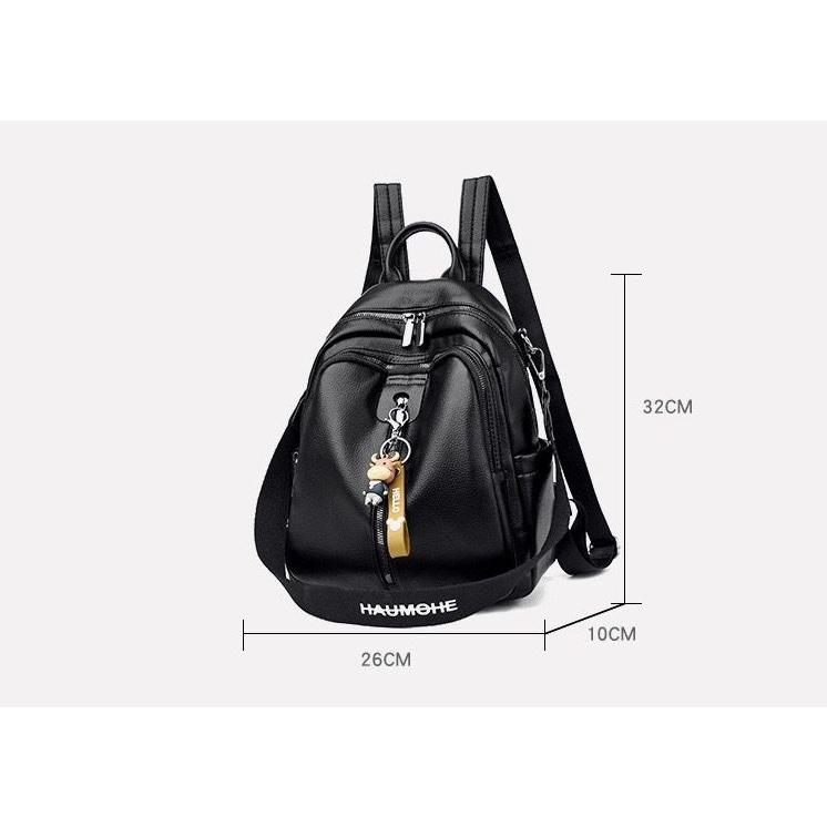 LX806305 Tas RANSEL Wanita Polos Simpel Bisa Selempang terbaru 1kg bisa 2 tas supplier tas import EL 6305