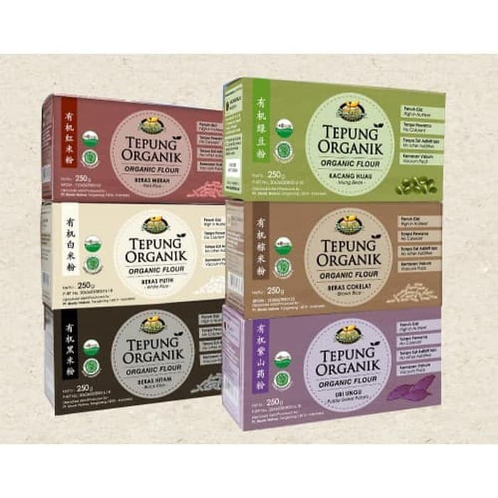 

NOI Bionic Farm Tepung Organik Beras Kacang Hijau Ubi Ungu 250gr