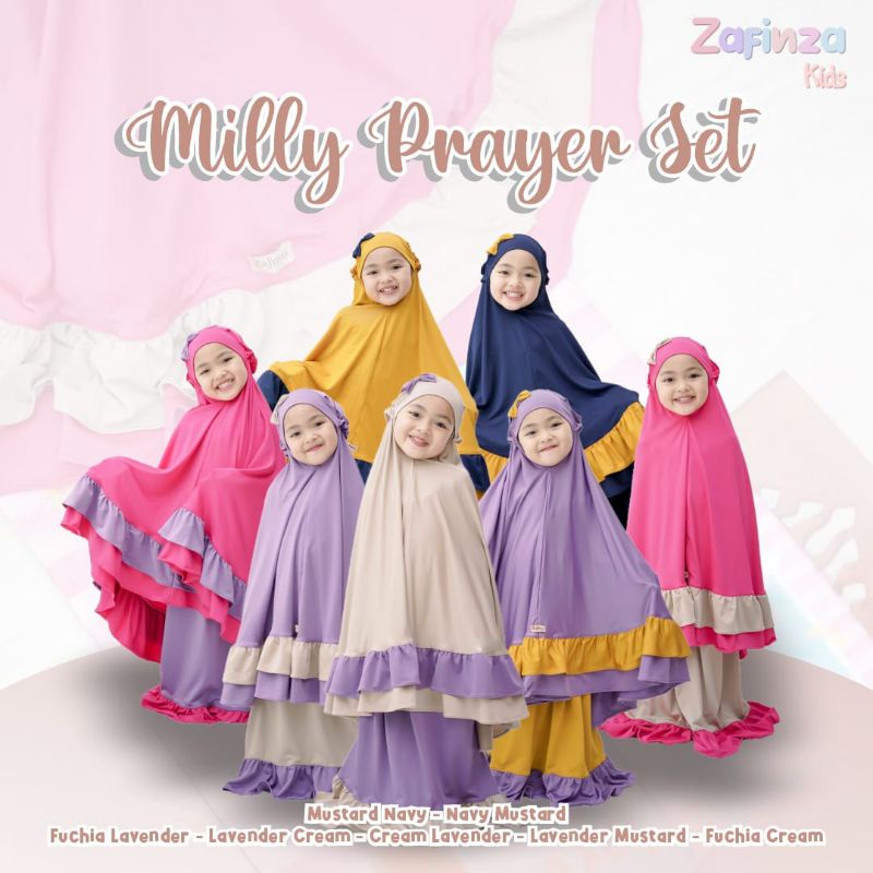 Mukena Anak Milly Prayer Set Zafinza Kids / Mukena anak Murah adem