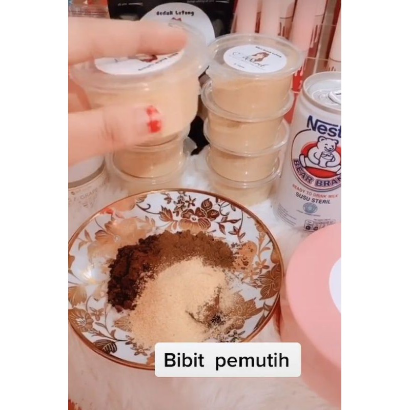 1 Paket Kering (Lulur Rempah, Bedak Lotong, Bibit) Secret by Febhybiee