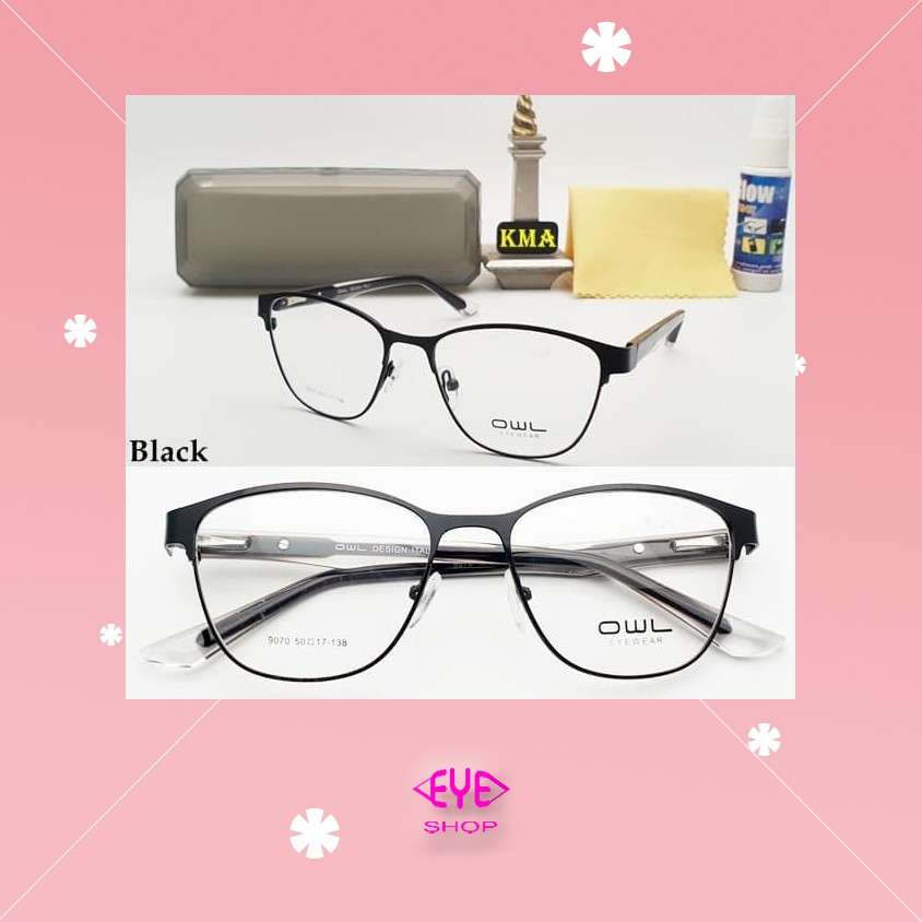 kacamata  anti radiasi frame minus OWL frame kacamata minus super unisex
