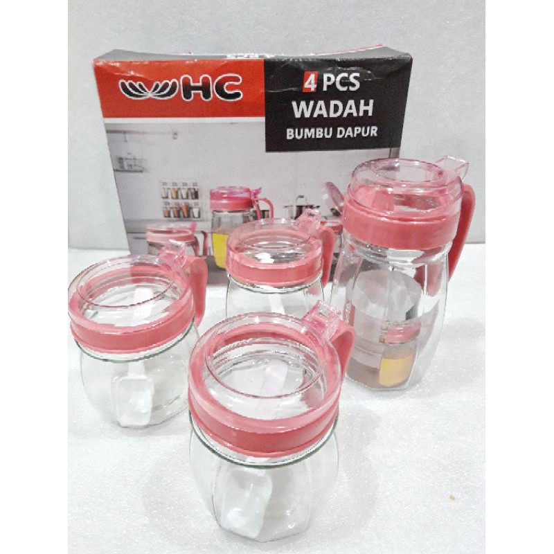 WADAH/TEMPAT BUMBU + TEMPAT MINYAK 4 SET