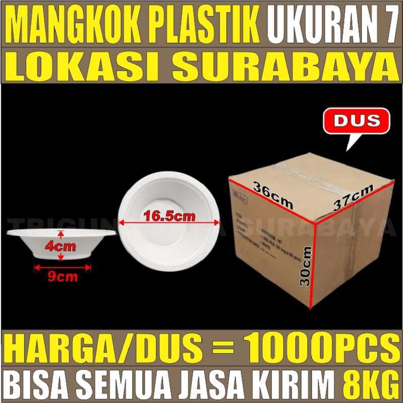 Mangkok plastik M7 Dus Besar L uk 7 Semua Jasa Kirim Ekspedisi surabaya