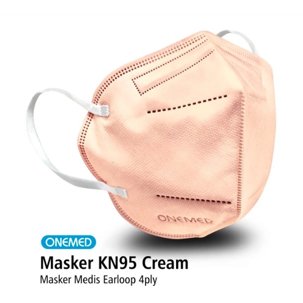 MASKER KN 95 ONEMED ISI 20 . MASKER MEDIS BEDAH SURGICAL KN95 FACE MASK ONE MED