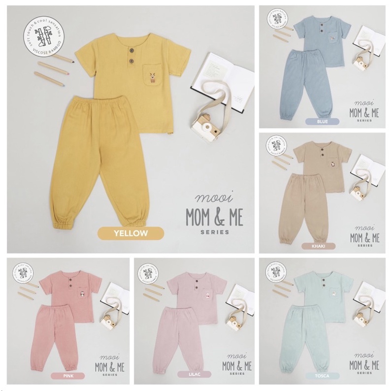 Mooi Twin Pocket Set 1-5 Tahun Setelan Anak Unisex CBKS SO