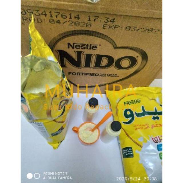 Susu Nido Asli Saudi Arabia Kemasan Repack 125gr - Susu Nido 125gr Repack - Nido Nestle Saudi Arabia