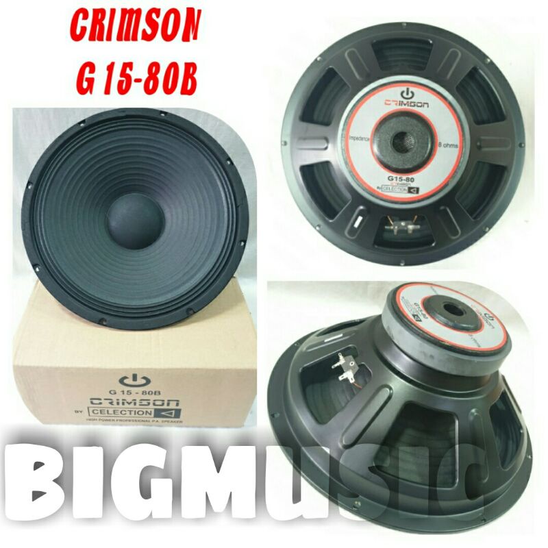 Speaker Component Crimson G15 80 Original 15 inch Celection
