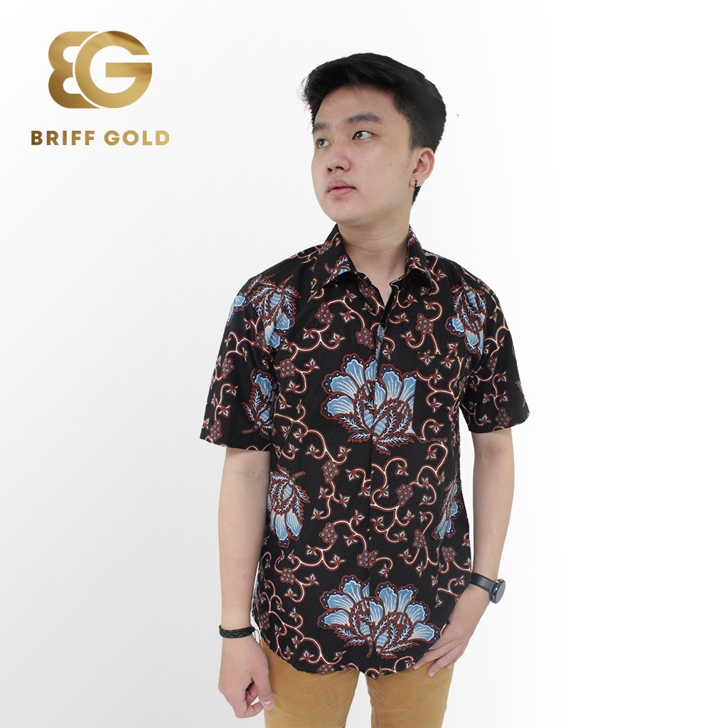 Kemeja Batik Briffgold Bali Lombok Katun Slimfit