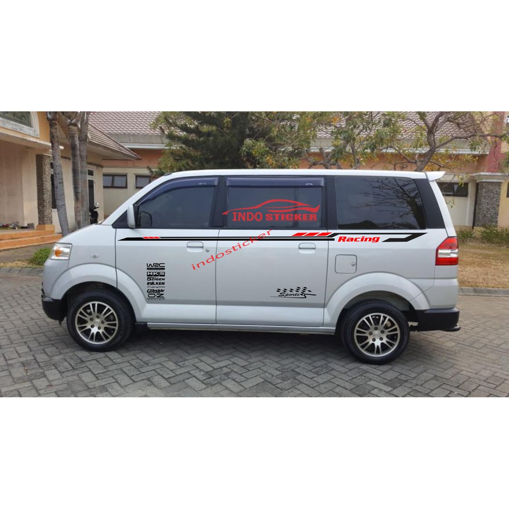 terbaru sticker stiker mobil apv stiker list stripe apv grand max luxio luxury