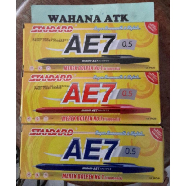 

MURAH Bolpen standart AE-7 - Merah ATK baya